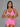 Lina-Toggle Sets in Pink – women's quick dry bra & shorts set