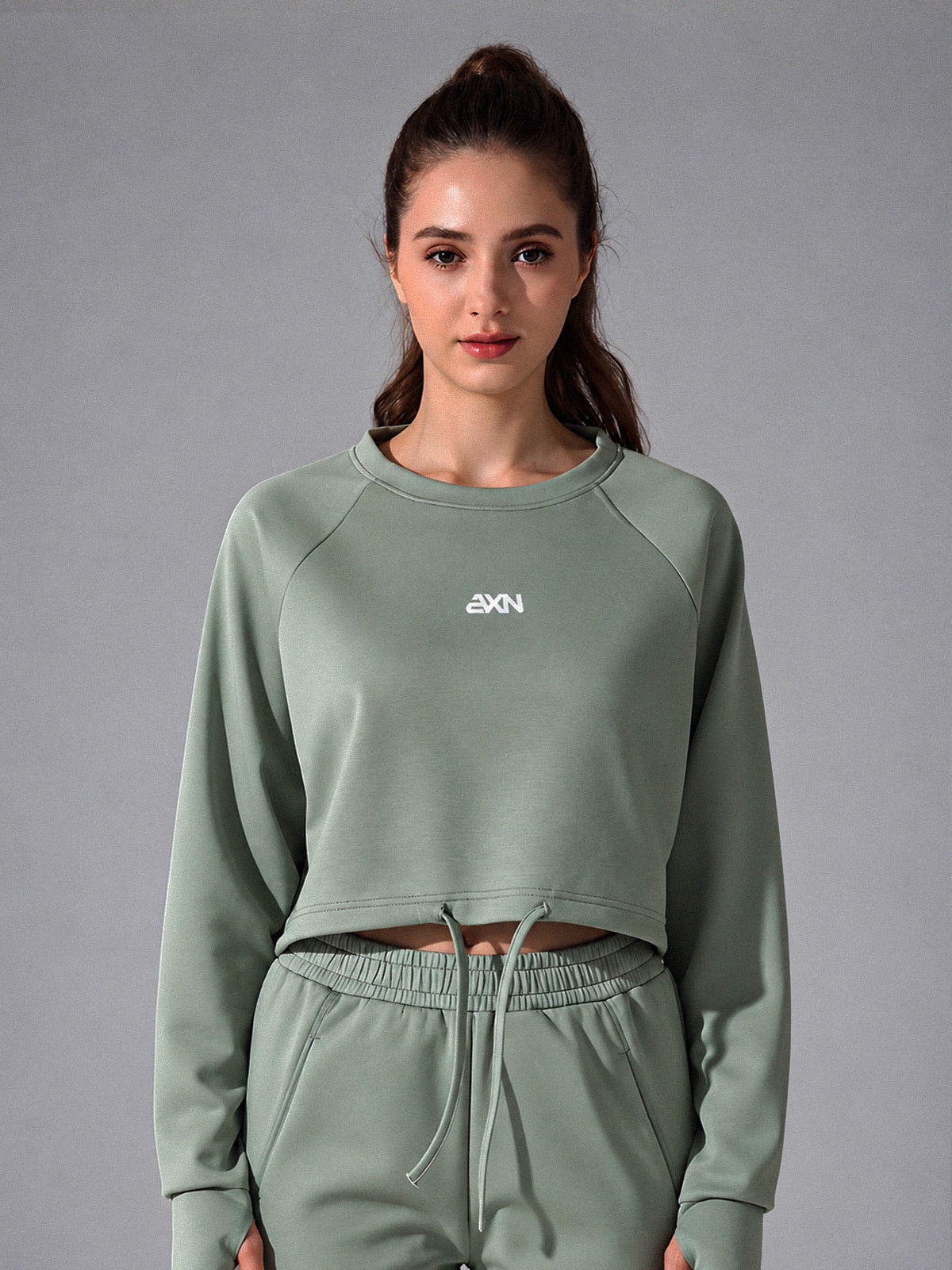 Zara-Flow Training Shirt – women's long sleeve drawstring sports shirt