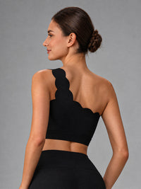 Isla-One Shoulder Top – women's one shoulder yoga top