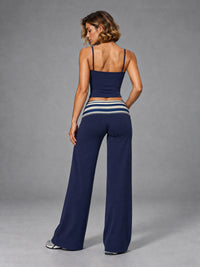 Luxe Stripe Yoga Set – women's striped yoga set