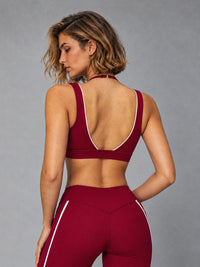 Luxe Layered Sports Bra – women's color block sports bra