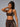 Luxe Halter Sports Bra in Brown – women's halter quick dry sports bra