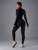 Nora-Zip Fit Suit – women's zip yoga jumpsuit