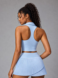 Luxe Collared Crop Top