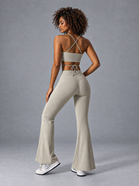 Crisscross Flare Yoga Set – women's crisscross flare yoga set