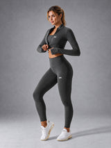 Sculpt Active Set – women's zip jacket workout set