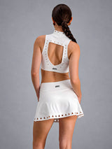 Elise-Cutout Skirt Set – women's skirt workout set with pockets
