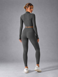 Sculpt Active Set – women's zip jacket workout set