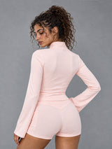 Luxe Zip Activewear Jacket – women's fitted zip workout jacket