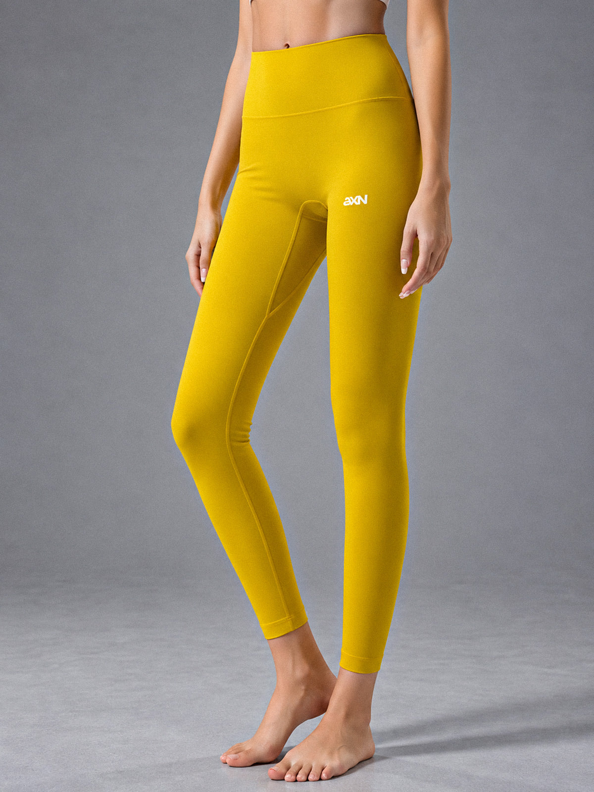 Lina-High Waist Legging in Yellow – women's high waist butt lift leggings