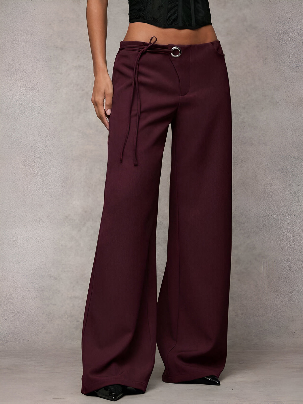 Nina-Tie Waist Pants