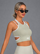Talia-Sport Top – women's wrap front yoga vest