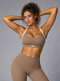 Kaia-Active Bra in Coffee – women's high support sports bra