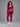 Sculpt Twist Yoga Set in Red – women's long sleeve top & leggings set