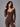 Luxe Off Shoulder Wrap Top in Brown – women's off shoulder wrap crop top