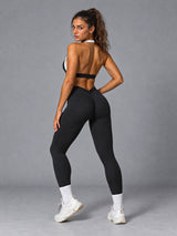 Alina-Seamless Active Set – women's long sleeve crop top & leggings set