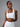 Lara-Wave Sculpt Bra in White – women's square neck open back yoga bra