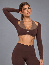Muse Scallop Yoga Top