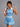 Luxe Pleated Tennis Dress in Blue – women's collared tennis dress