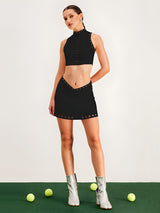 Elise-Cutout Skirt Set