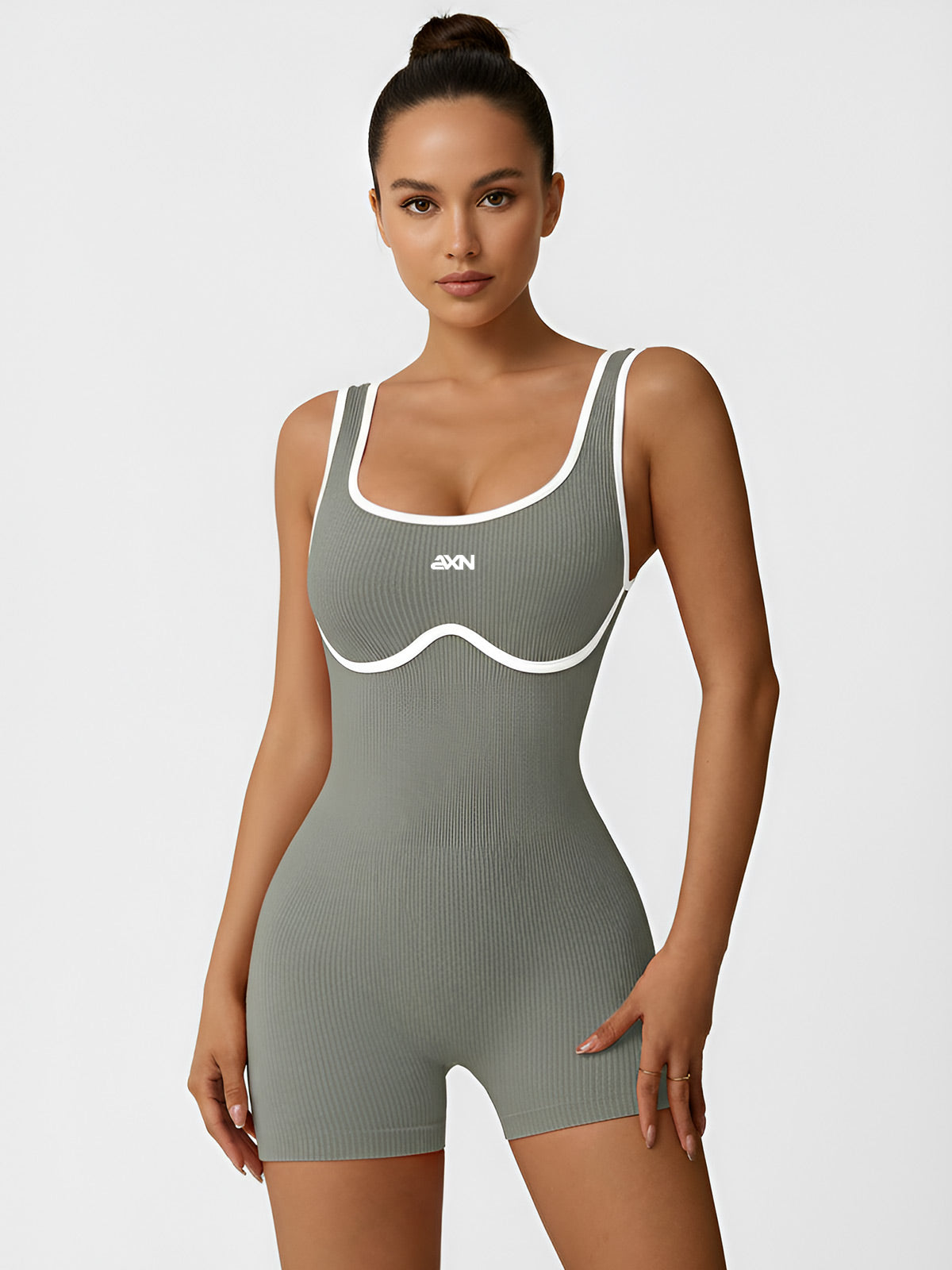 Alina-Ribbed Contour Suit