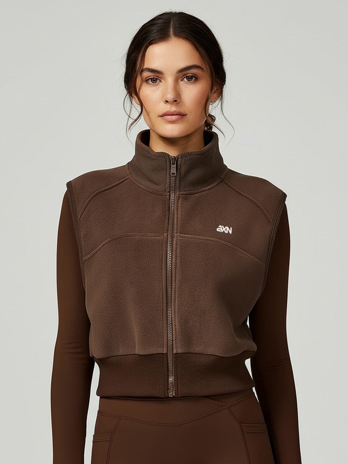 Aria-Fleece Zip Vest