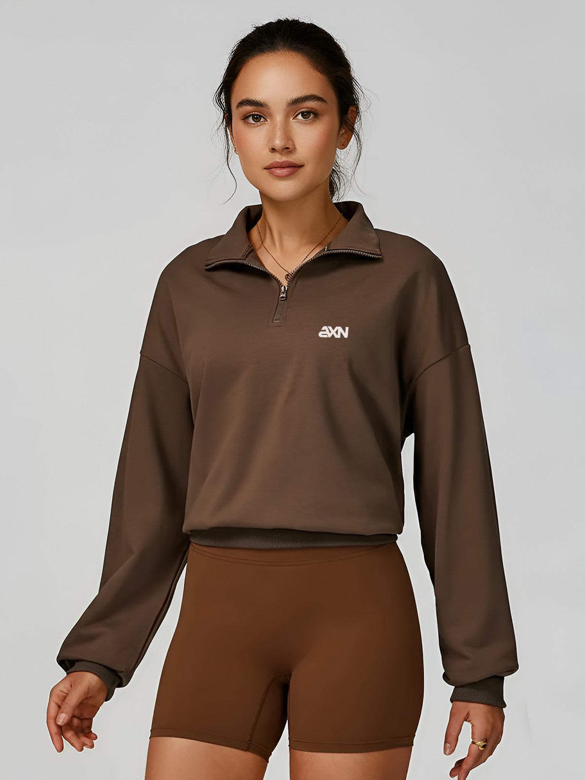 Tess-Quarter Zip Top