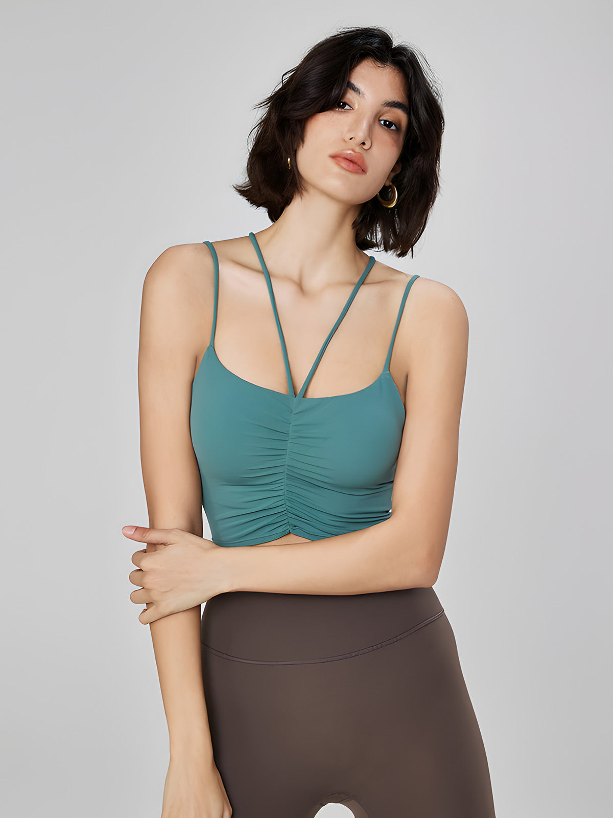 Lena-Strap Ruched Bra
