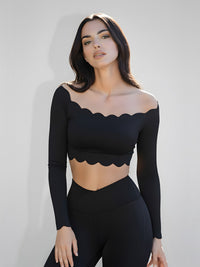 Tess-Scallop Active Top