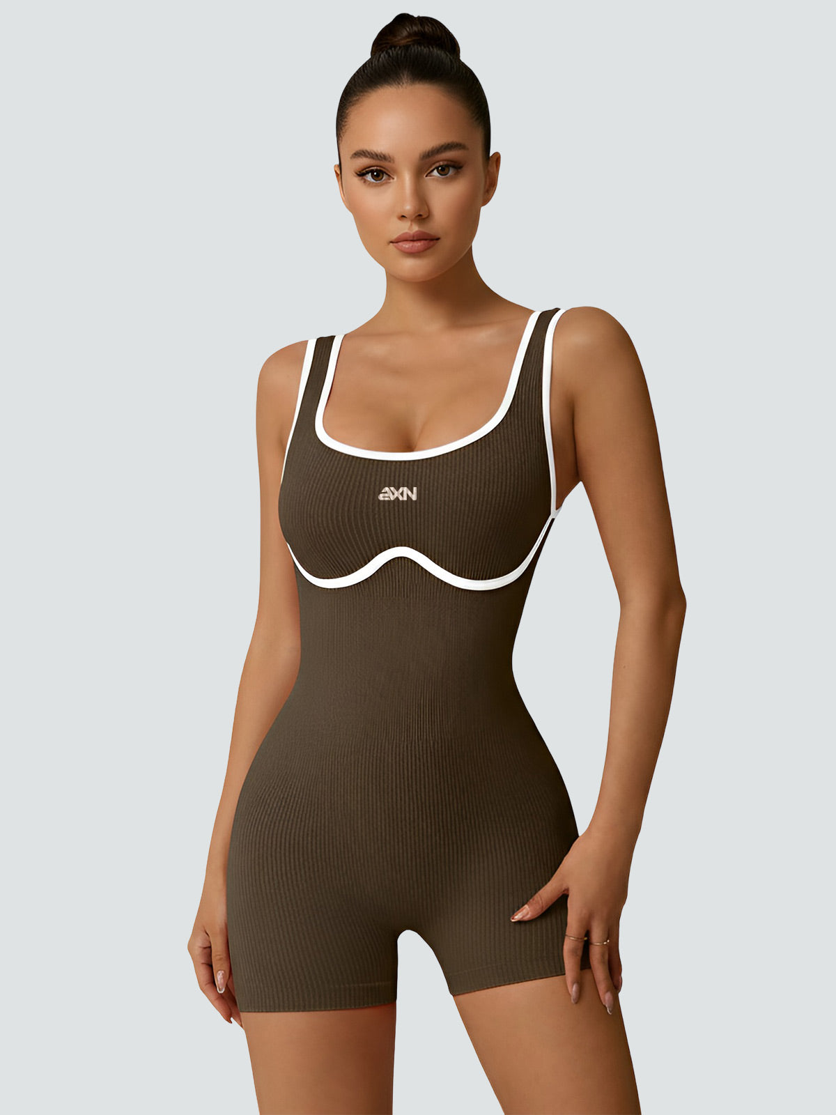 Alina-Ribbed Contour Suit