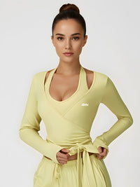 Zara-Wrap Yoga Top