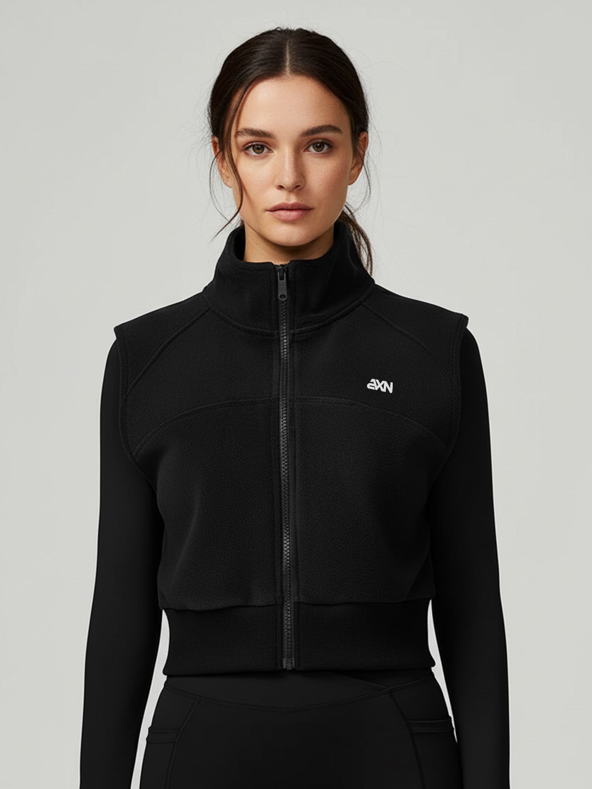 Aria-Fleece Zip Vest