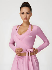 Zara-Wrap Yoga Top