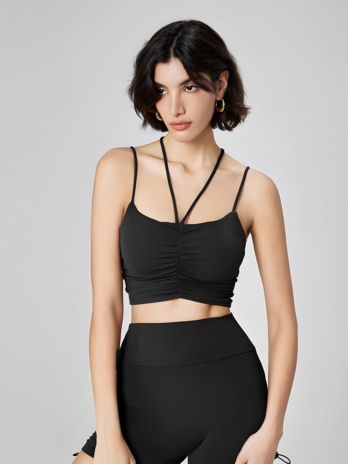 Lena-Strap Ruched Bra