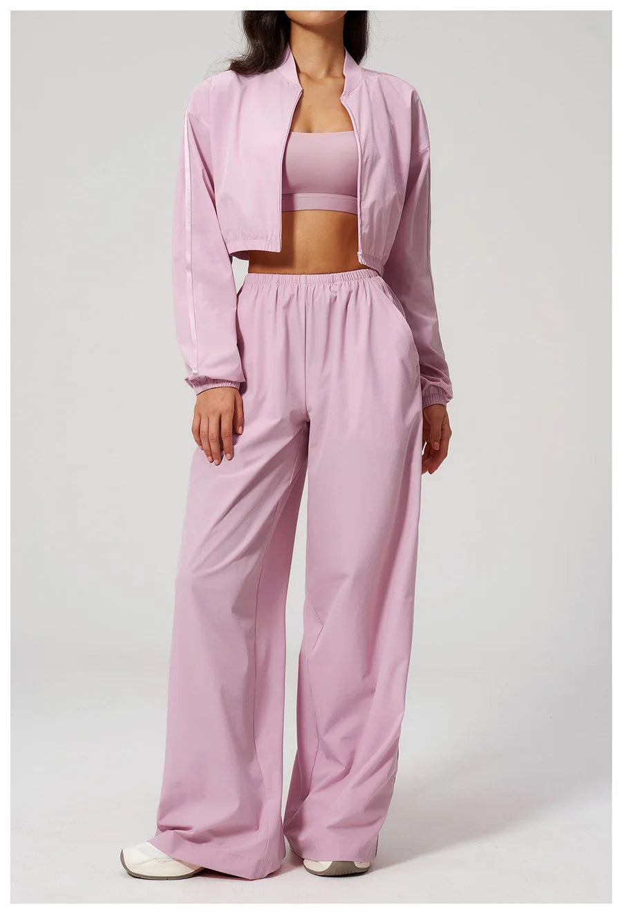 Luxe Zip Tracksuit Set – women's zip up tracksuit set