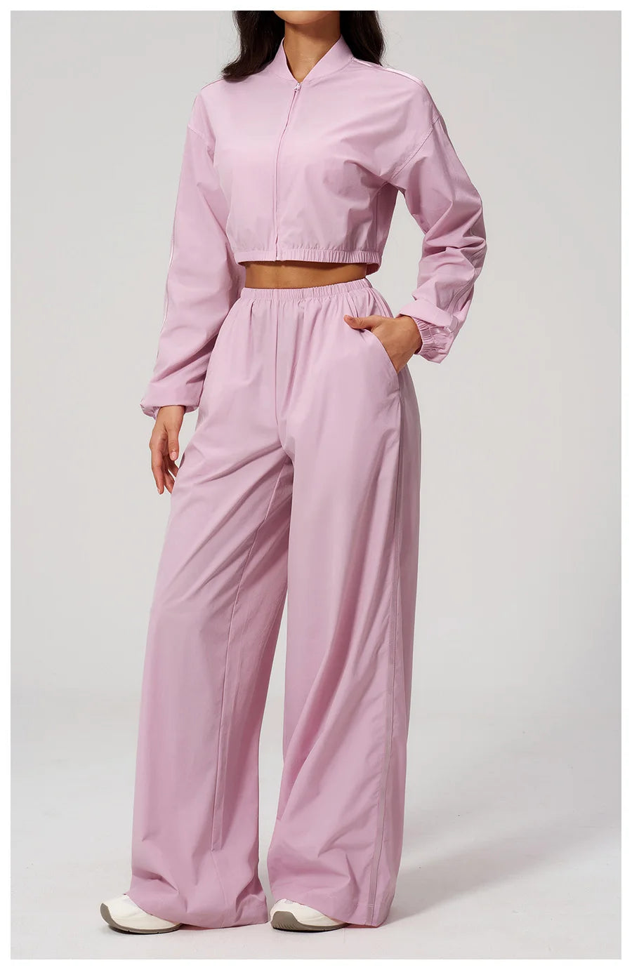Luxe Zip Tracksuit Set – women's zip up tracksuit set