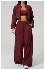 Luxe Zip Tracksuit Set – women's zip up tracksuit set