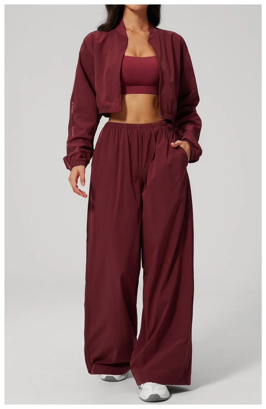 Luxe Zip Tracksuit Set – women's zip up tracksuit set