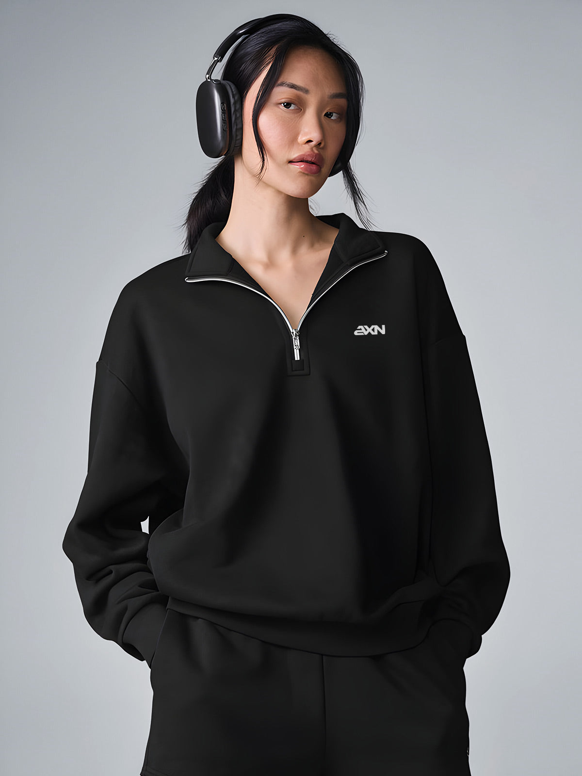 Lara-Half Zip Sweatshirt