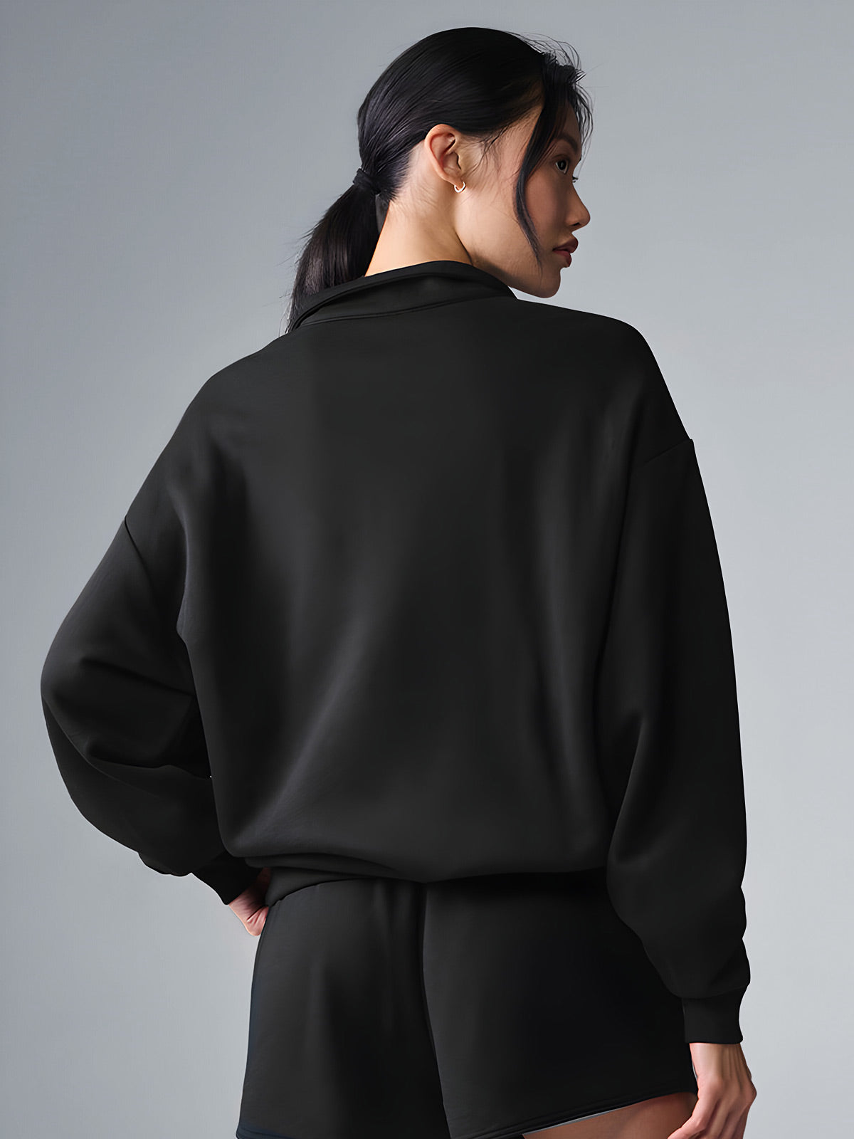 Lara-Half Zip Sweatshirt