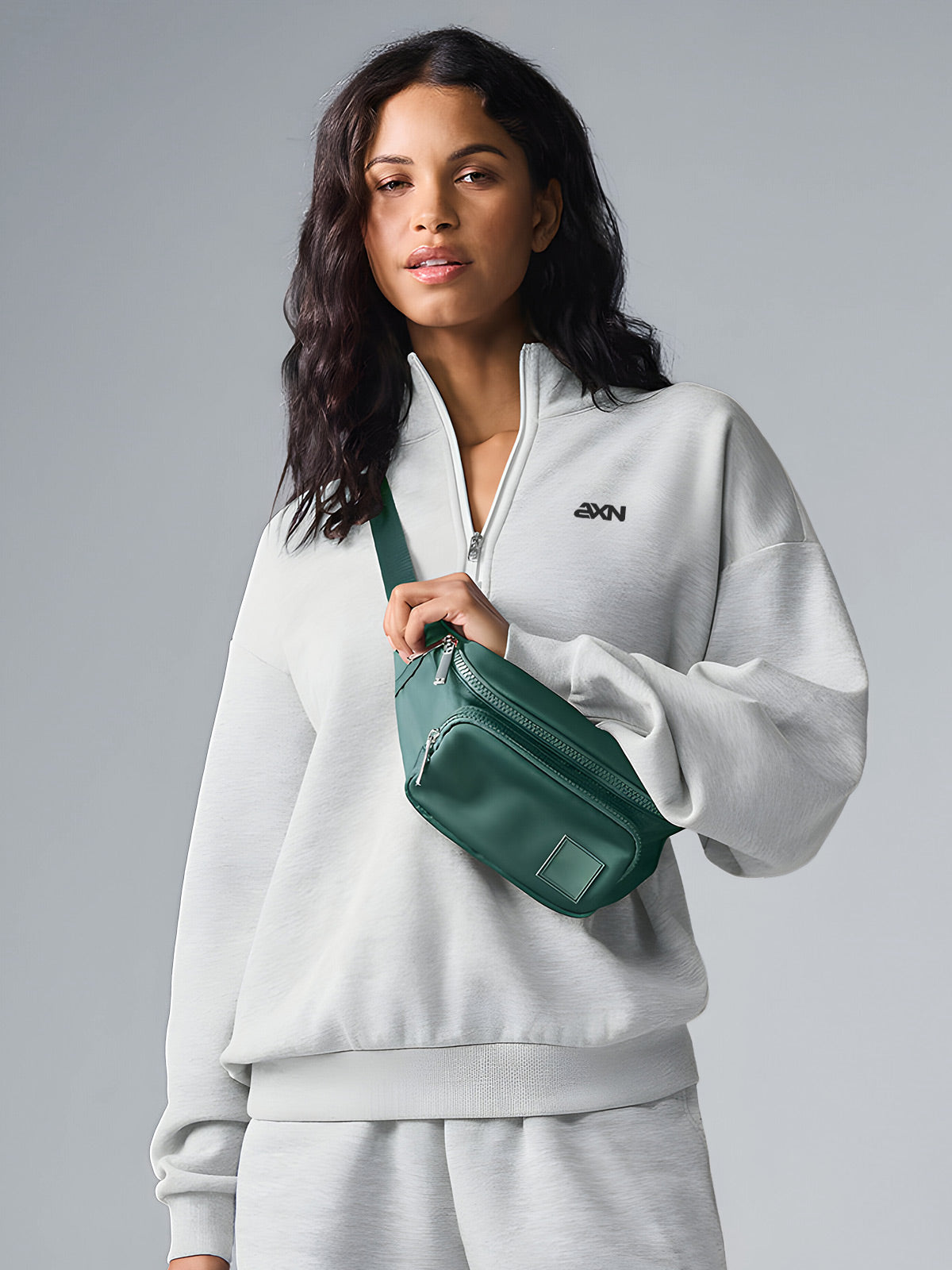 Lara-Half Zip Sweatshirt