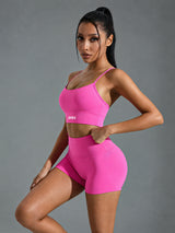 Noor-Flex Bra in Pink – women's y back sports bra