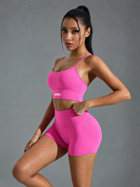 Noor-Flex Bra in Pink – women's y back sports bra