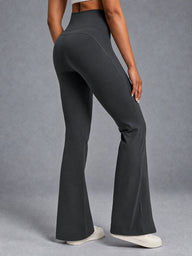 Mira-Flare Legging in Gray – women's sculpting flare leggings