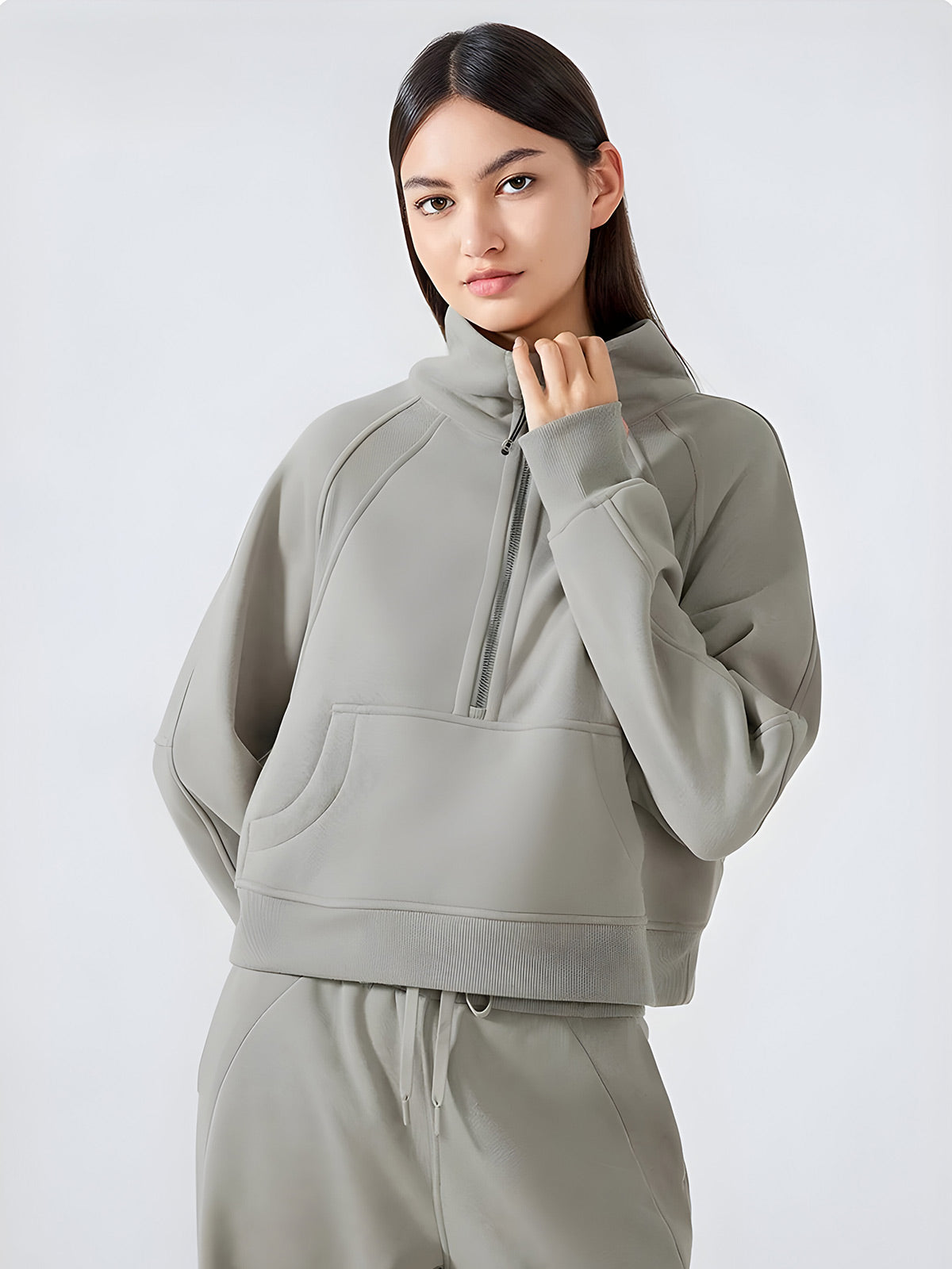 Talia-Fleece Zip Pullover