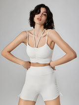 Lena-Strap Ruched Bra