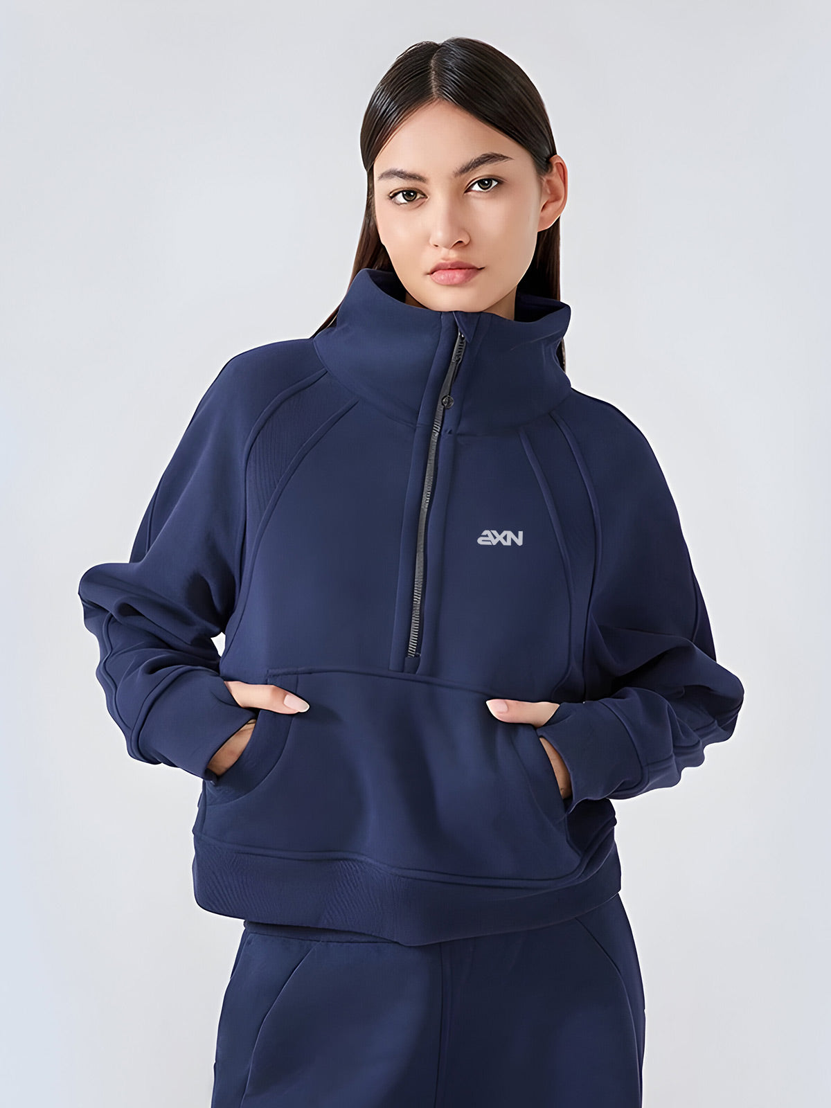 Talia-Fleece Zip Pullover