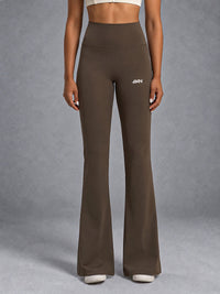 Mira-Flare Legging in Brown – women's sculpting flare leggings