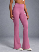 Mira-Flare Legging in Pink – women's sculpting flare leggings