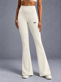 Mira-Flare Legging in White – women's sculpting flare leggings